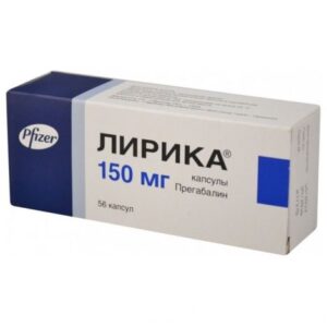 Лирика (Pregabalin) от Pfizer (56caps/150mg) Лирика (Pregabalin) от Pfizer (56caps/150mg)